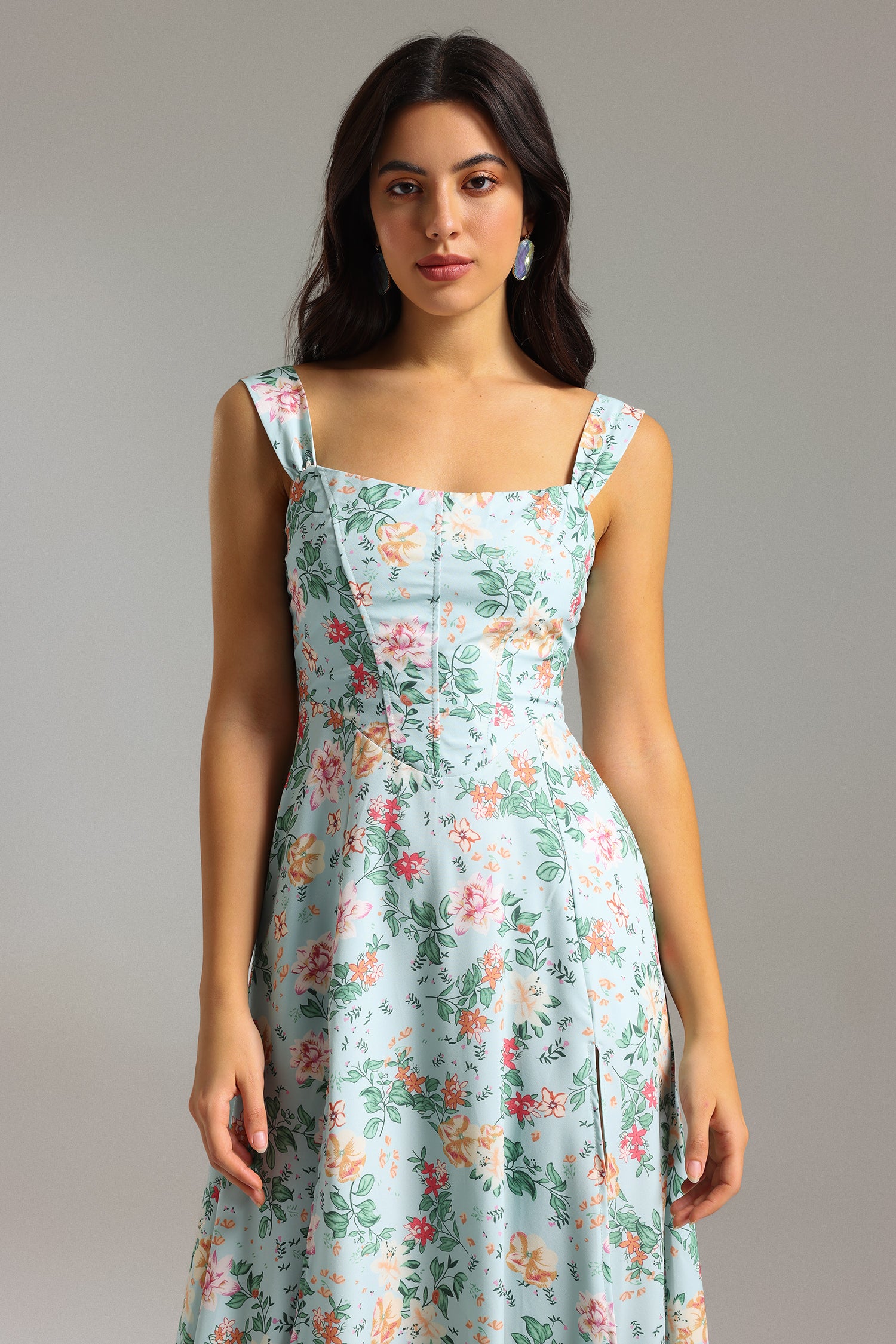 Zetia Printed Midi Dress