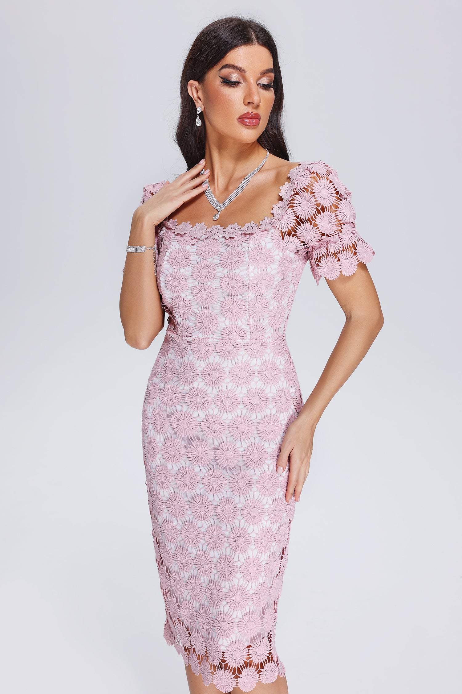 Ensley Lace Midi Dress