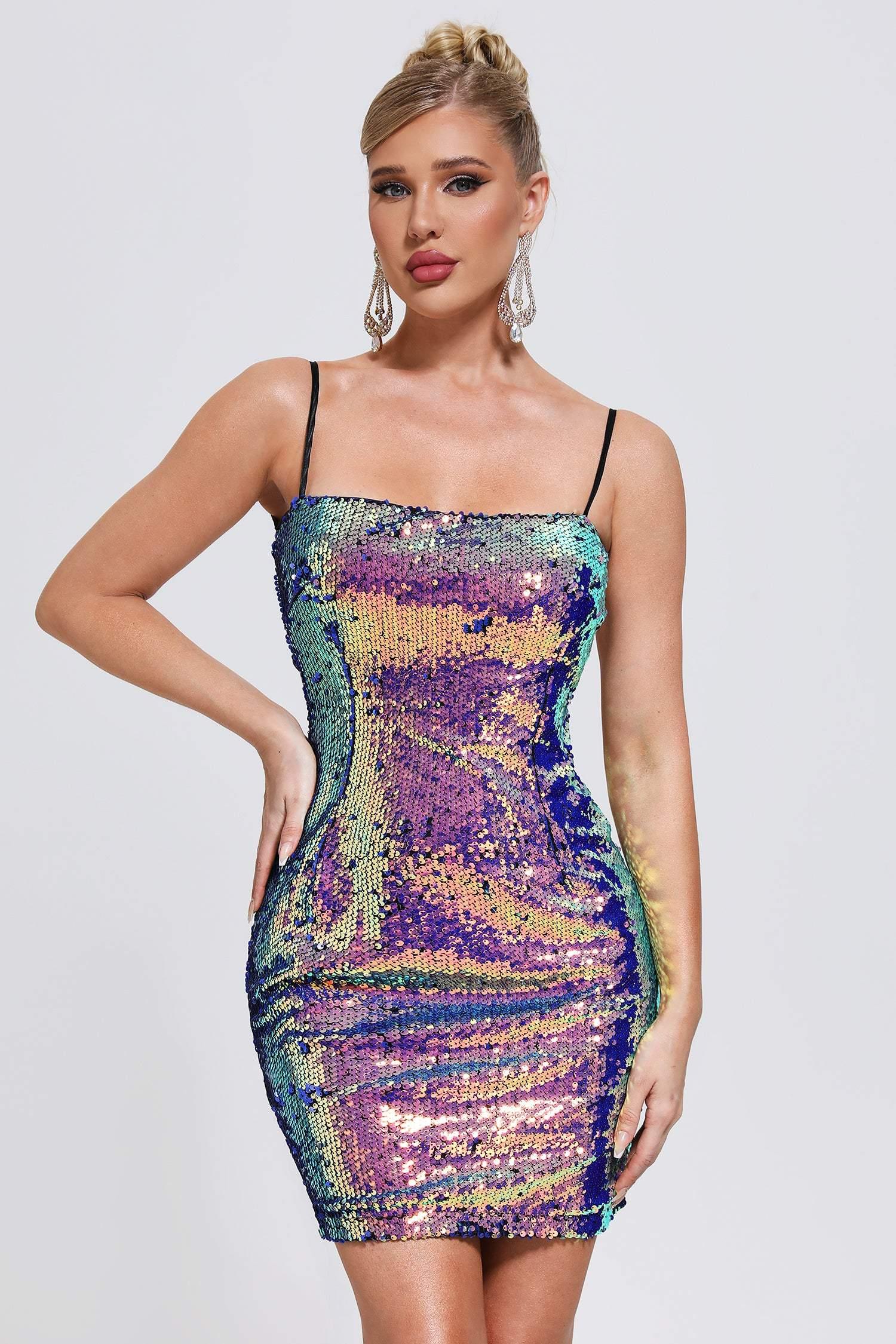 Manik Sequin Mini Dress - Bellabarnett