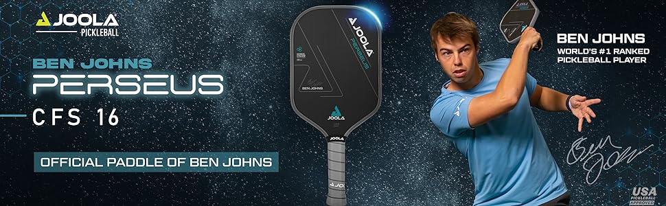 JOOLA Pickleball Ben Johns Perseus CFS 16 Official Paddle of Ben Johns