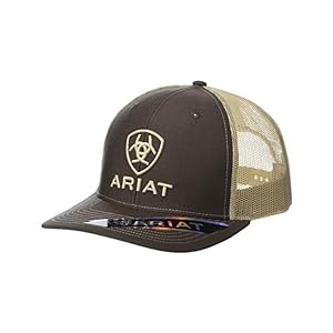 Ariat Offset Logo Richardson 112 snapback everyday wear cotton front poly mesh back.