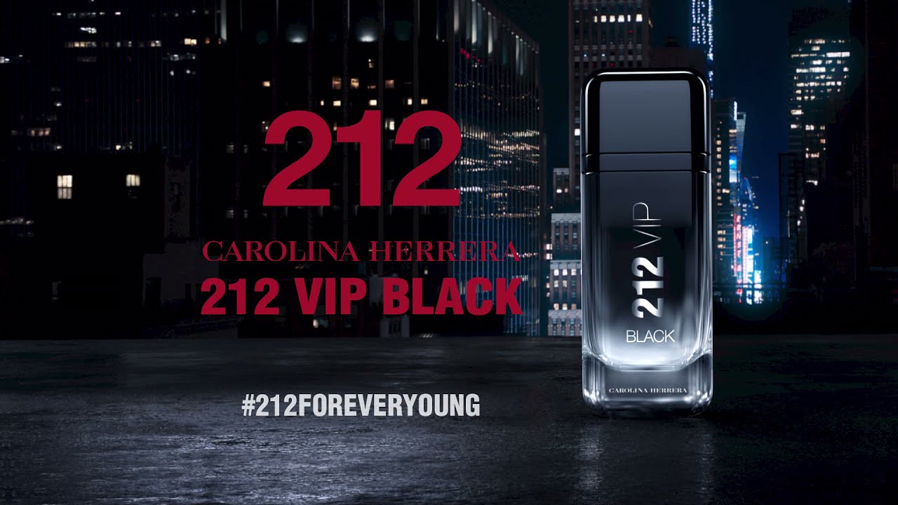 Perfume Masculino 212 VIP Black Carolina Herrera Eau de Parfum 200ml -  Incolor | Zattini