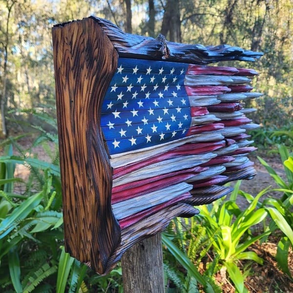🔥Last Day Flash Sale - 60% OFF🔥 -Wooden American Flag🔥