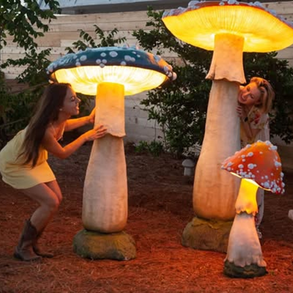 🍄Handmade LED Glowing Mushroom Art Decorations Crafts