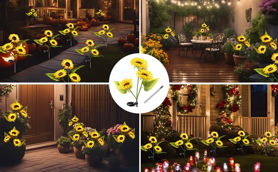 🌞Solar LED Sunflower Garden Lights-29.6inch/75cm