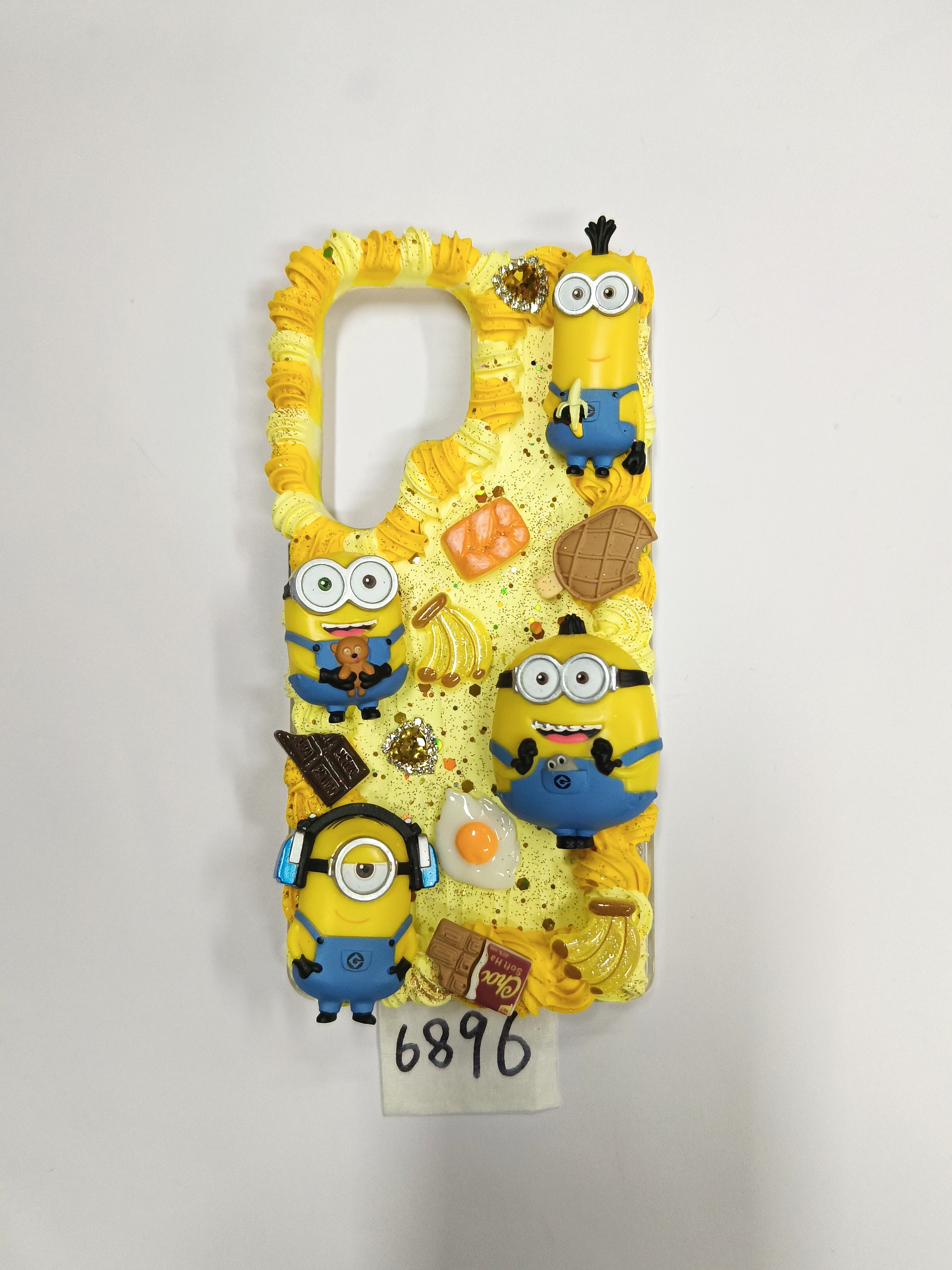 Minions001- Study Hard Minions Handmade DIY Phone Case ,3D of Minions, M&Ms, Chocolate, Ice cream, Cake, case for iphone, samsung, moto
