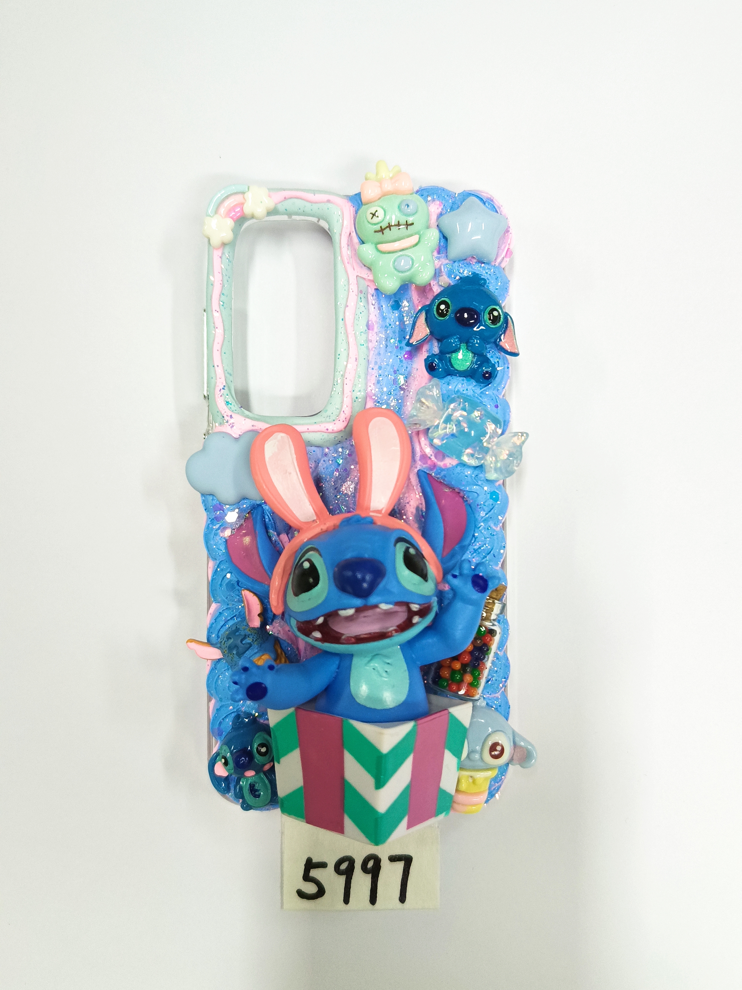 Stitch- Disney - Lilo & Stitch World Handmade DIY Phone Case with Swimming circle, Beach vacation, Rainbow, Surfboard, Boat, Whale, blue and white style, case for the iphone, samsung, moto