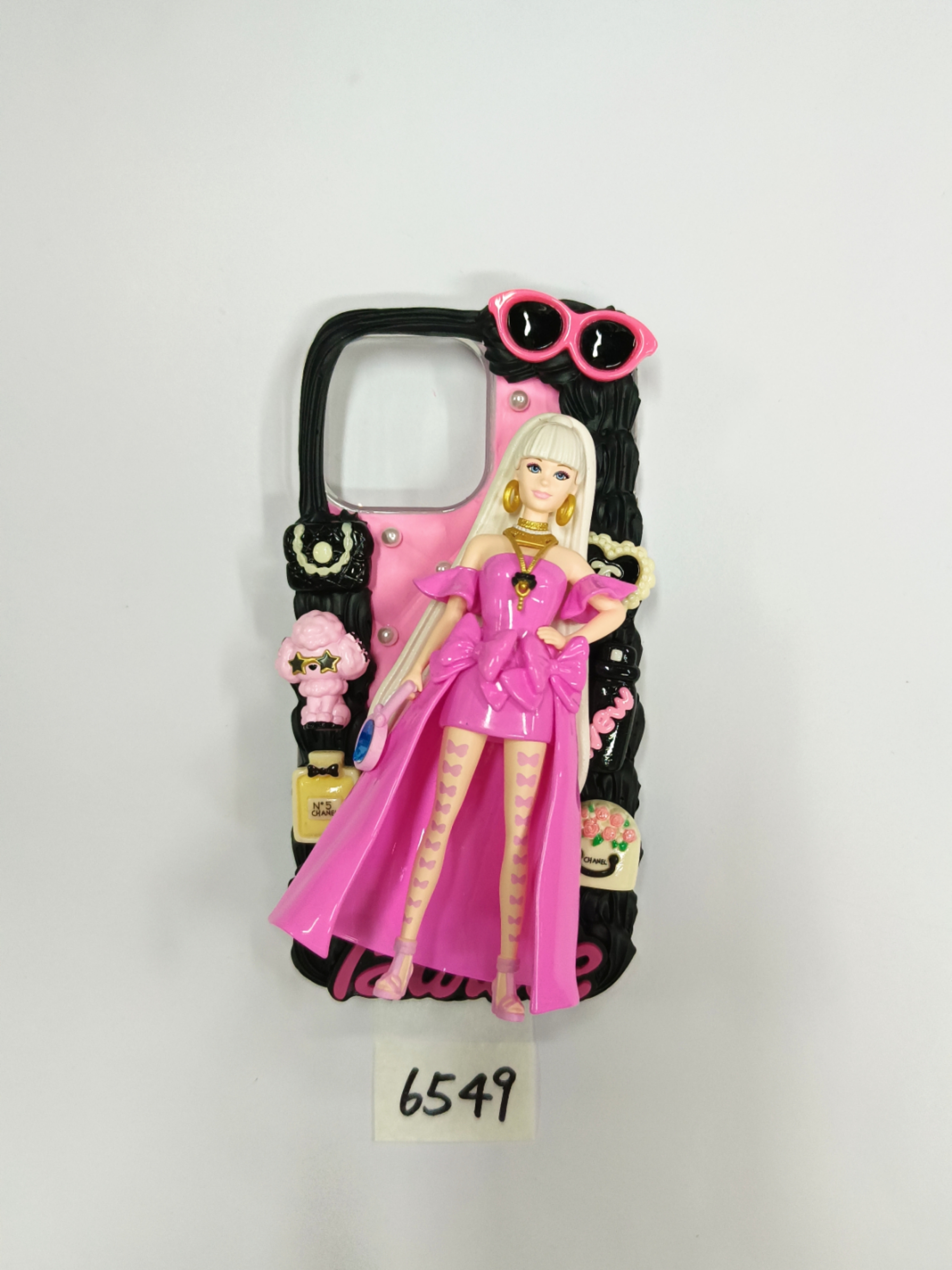 Barbie Limited Edition Cream Glue Phone Case - Customized to Your Style, Wear Barbie's Sweet & Cool Vibe in the Palm of Your Hand.