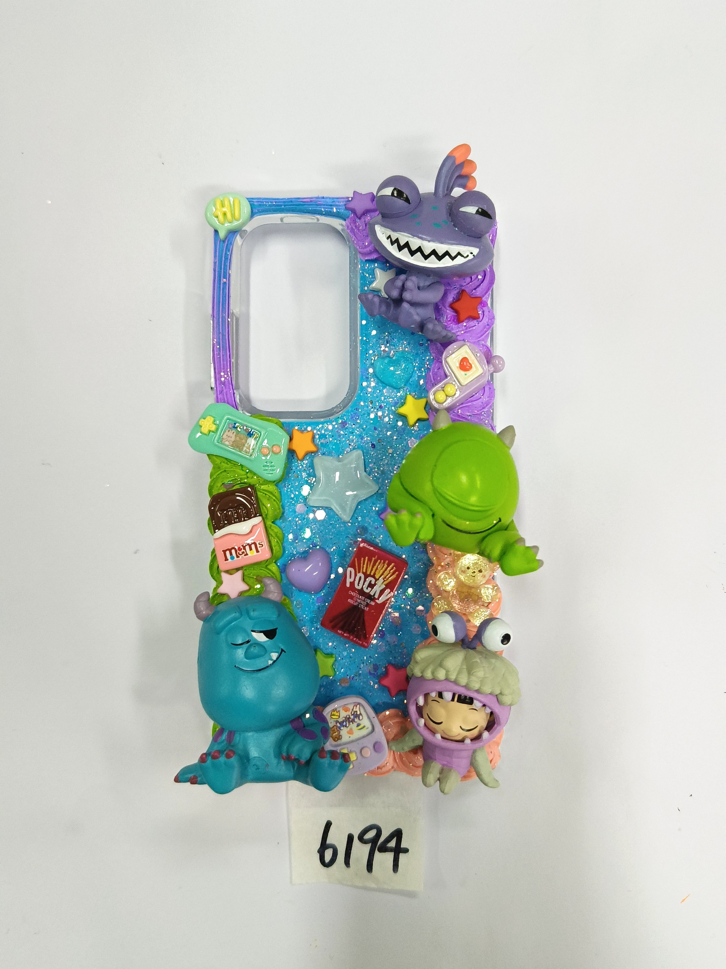 Monster University cream glue handmade mobile phone case, 3D three-dimensional animation characters, art gifts, purely handmade custom