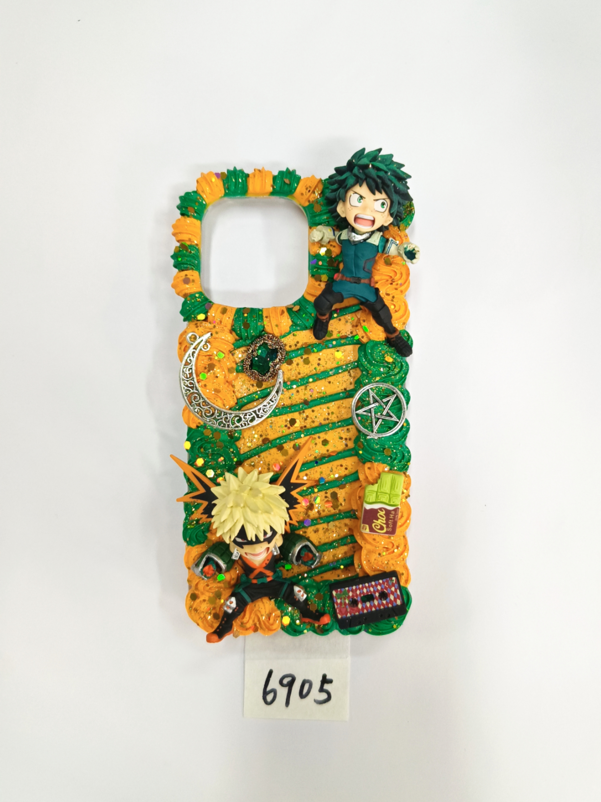My Hero Academia - themed phone cases,3D charms with the character,phone case gift,cream glue phone case