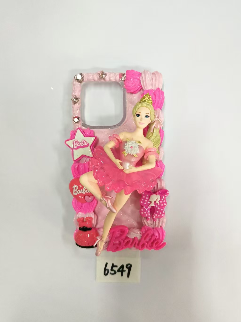 Barbie Limited Edition Cream Glue Phone Case - Customized to Your Style, Wear Barbie's Sweet & Cool Vibe in the Palm of Your Hand.