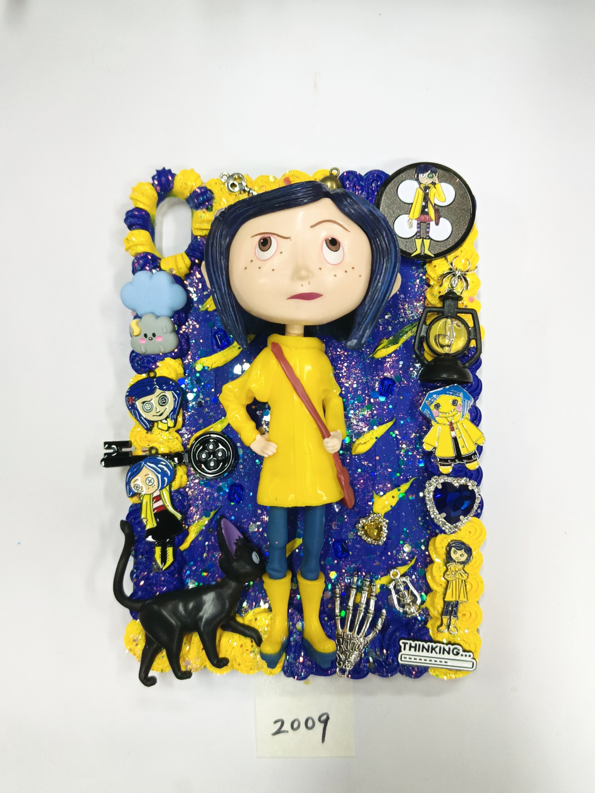 Caroline iPad case, DIY cream glue design style, iPad protective case, collectible art, gift