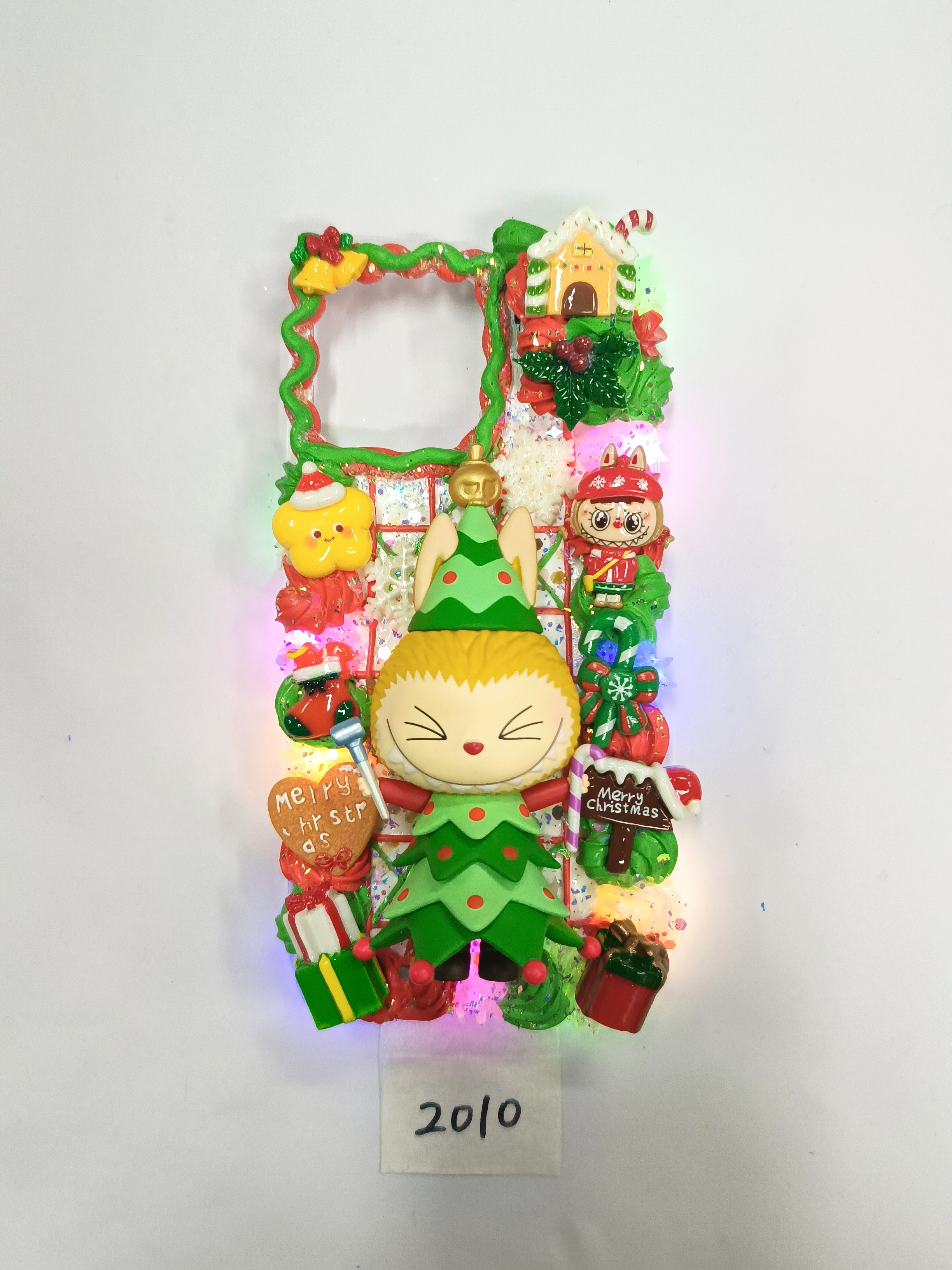 Christmas labubu light style - the light can be adjusted, the Christmas atmosphere mobile phone protective case