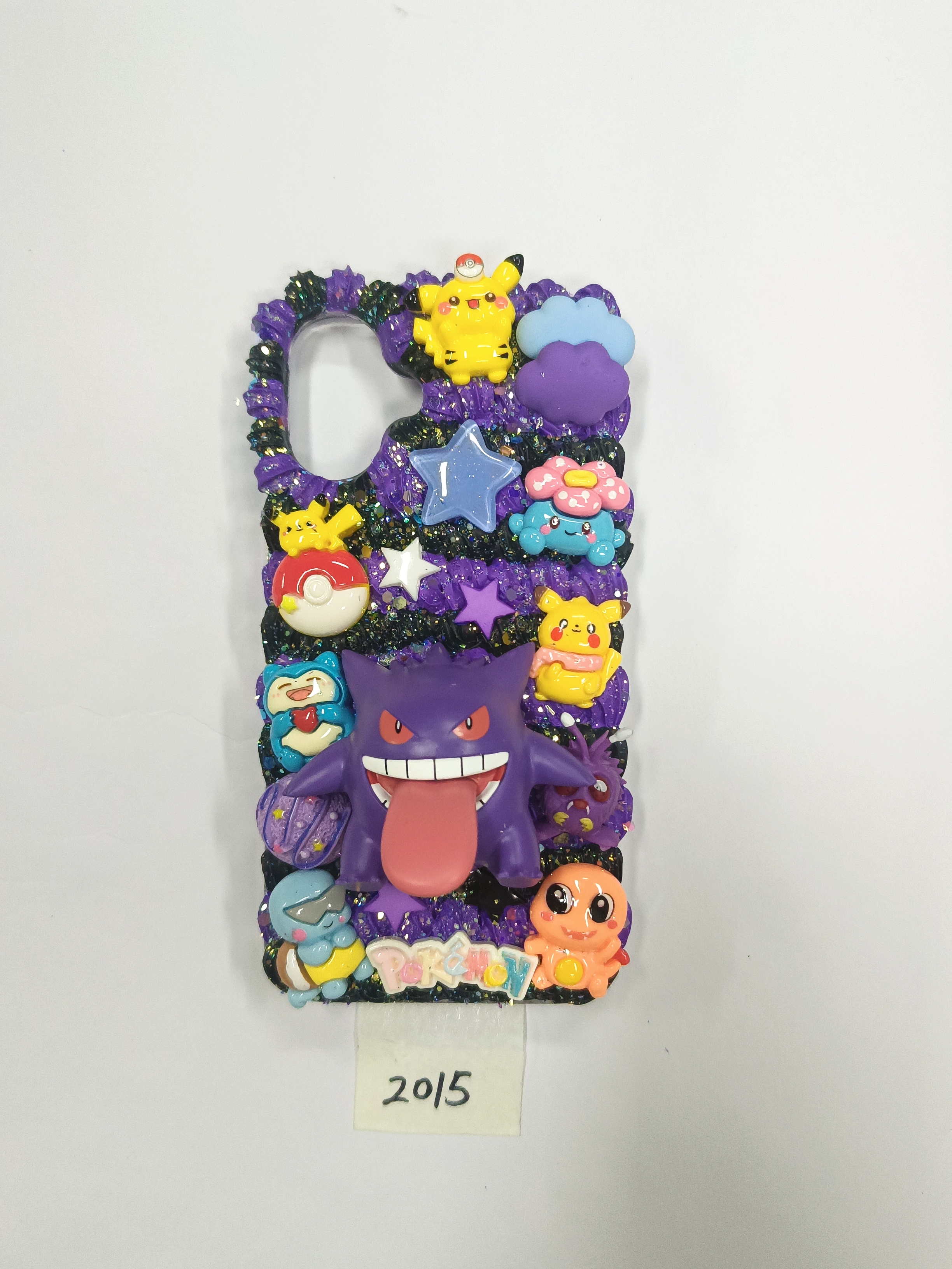 Pokémon Gengar Dark Style DIY Phone Case - Custom Ghost-Type Hand-Painted Shockproof Cover
