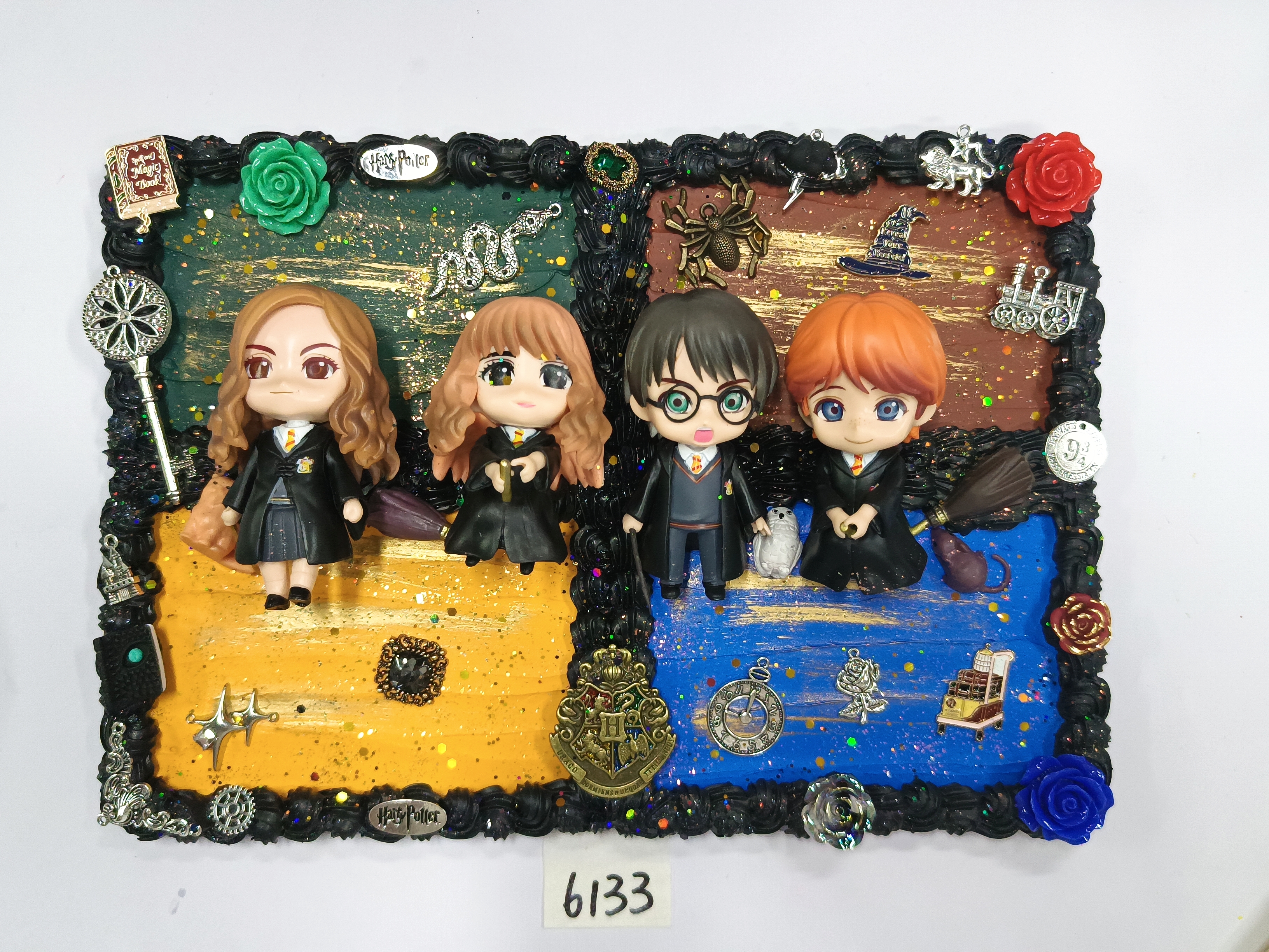 Inspiration Handmade DIY Harry Potter iPad Case HP003, 3D Charms Golden Snitch, Wand, Hogwarts, Potion Bottle, We Love Harry Potter