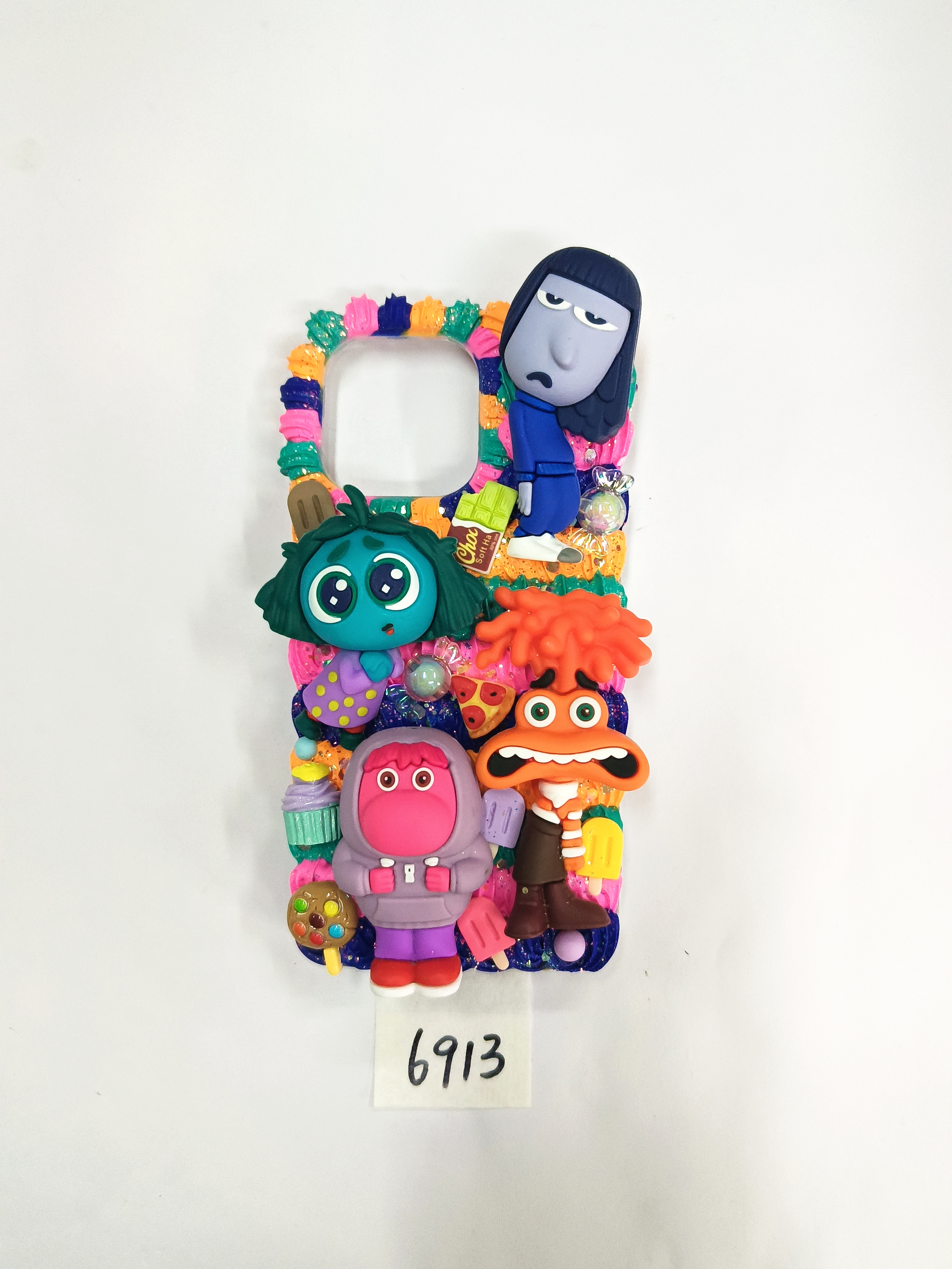 inside out Style Handmade DIY Phone Case ,Cream Glue Mobile Phone Case, Art Gifts, Collection Memorial Gifts, Handmade