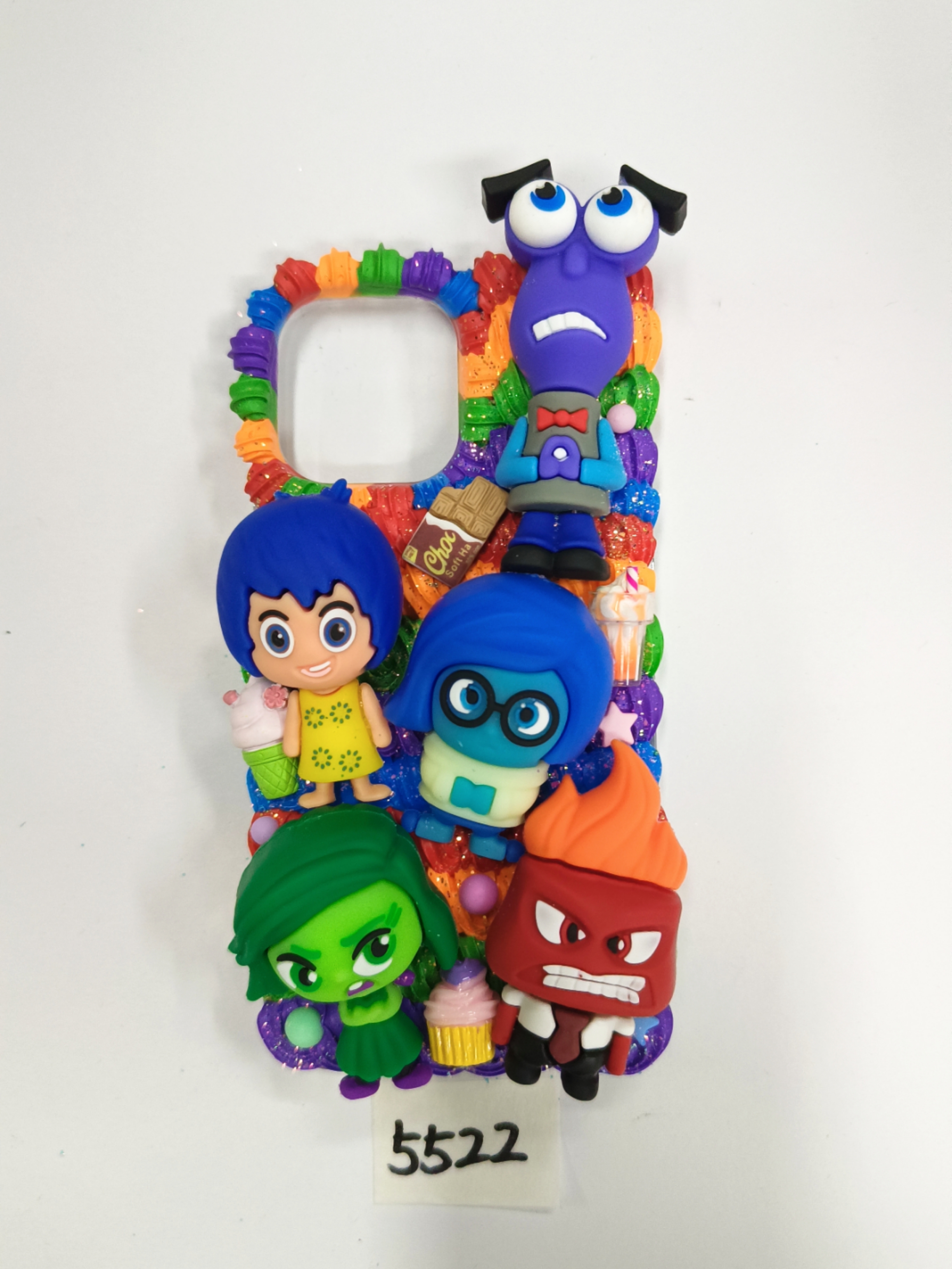 inside out Style Handmade DIY Phone Case ,Cream Glue Mobile Phone Case, Art Gifts, Collection Memorial Gifts, Handmade