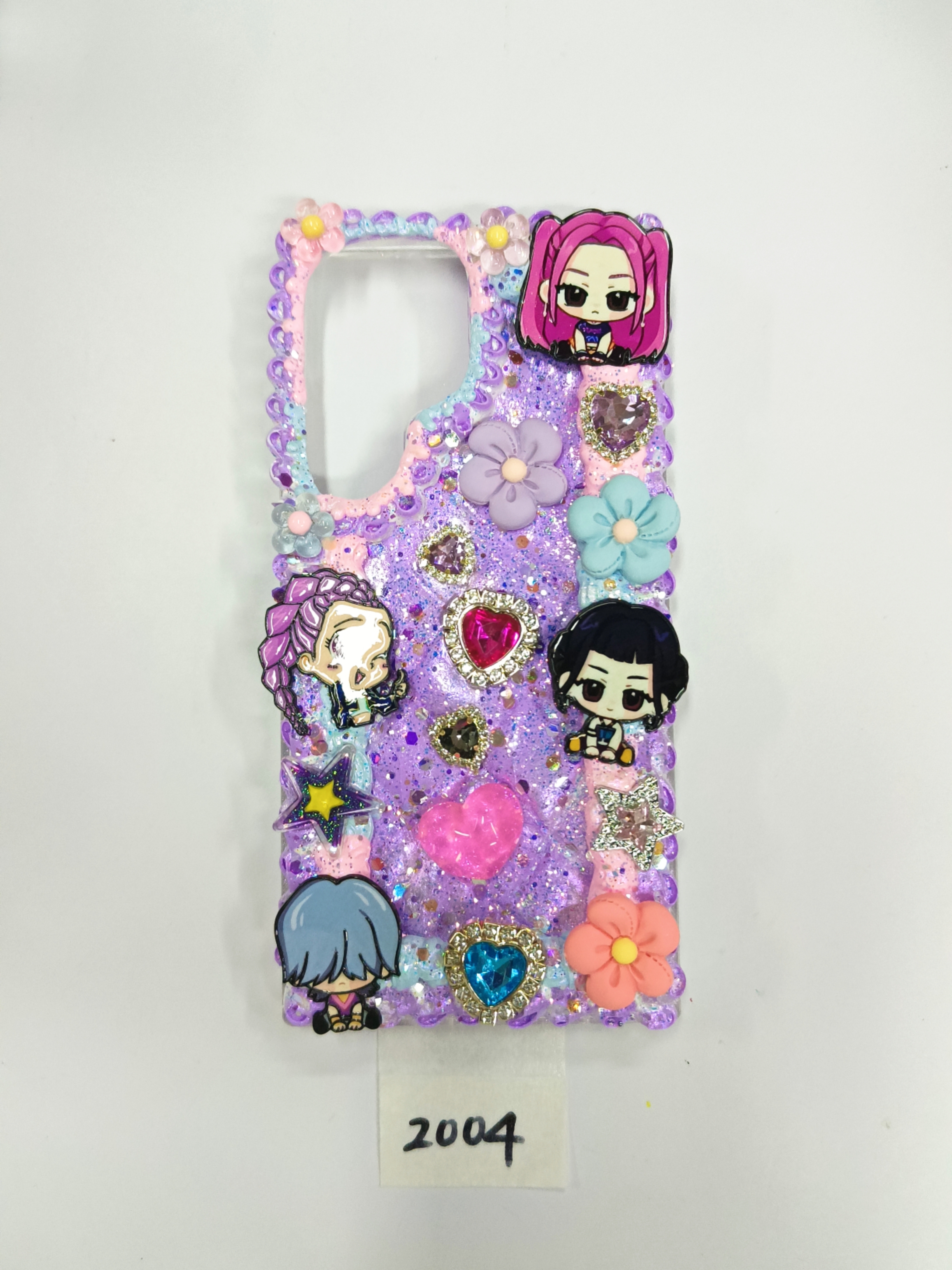 K-Pop- Demon Hunters,DIY design, cream glue phone case, custom gifts, souvenirs.