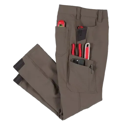 1Men's 8-PACK FREEFLEX Tech Work Pants with 7 Pockets