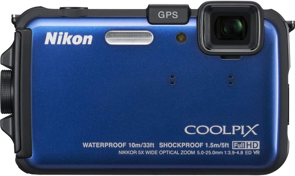 Nikthton COOLPIX AW100 16 MP CMOS Waterproof Digital Camera with GPS and Full HD 1080p Video (Black)
