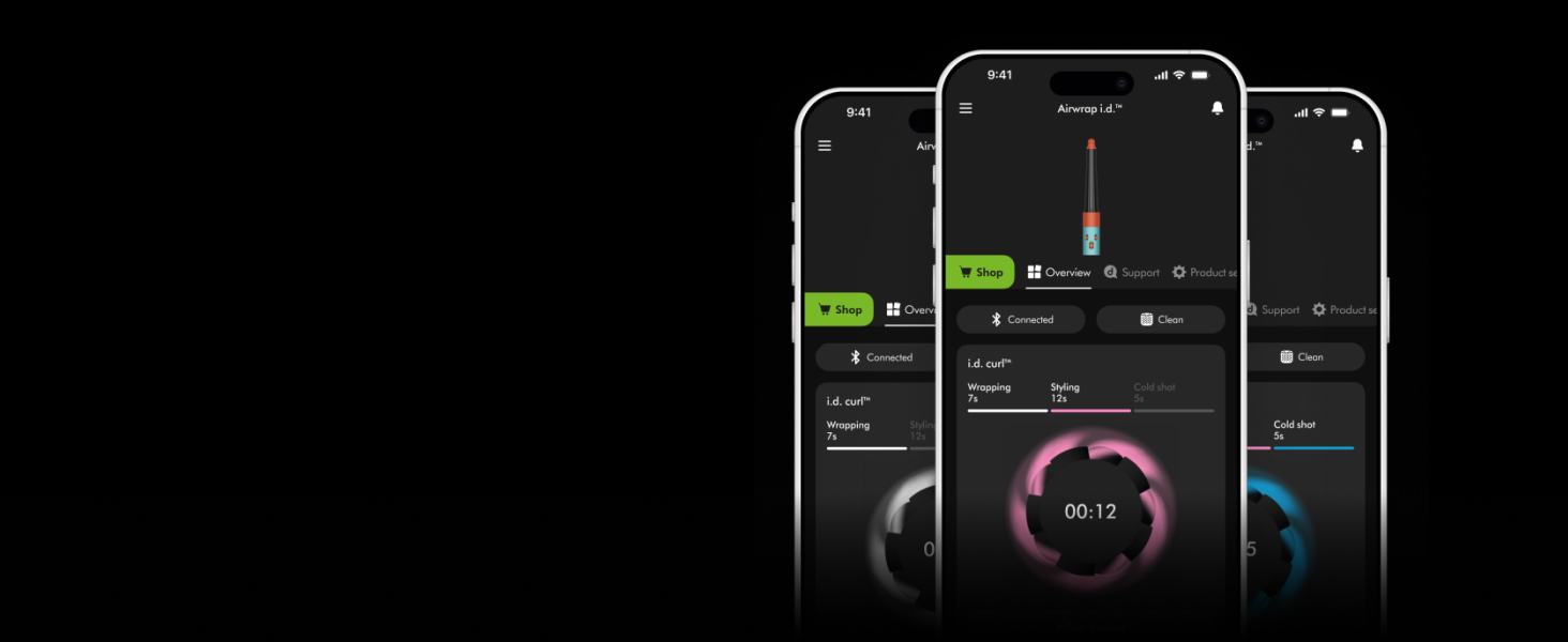 MyDyson app showing personalized styling sequence