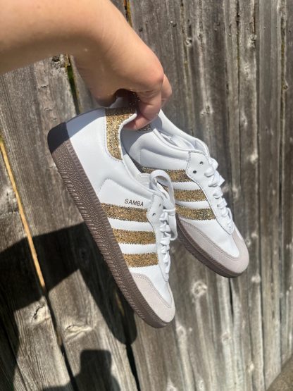 Custom Samthtba OG Glitter Sneakers: Bridal Wedding Shoes