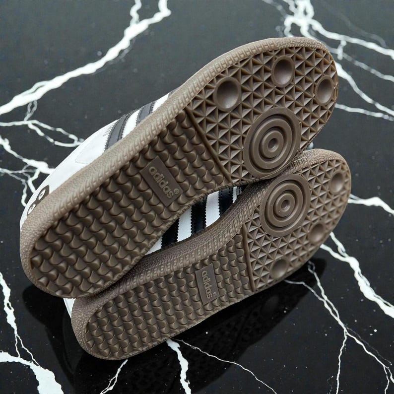 Custom Samthtba-Style Sneakers — Black & white Heart Valentine Design