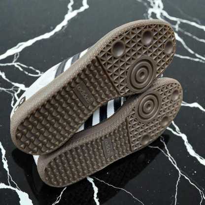 Custom Samthtba-Style Sneakers — Black & white Heart Valentine Design