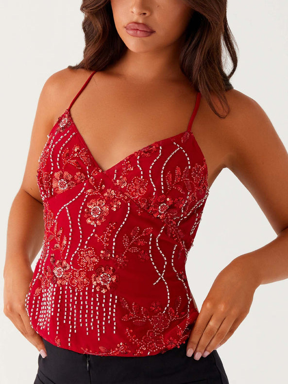 Sequin Cami Top