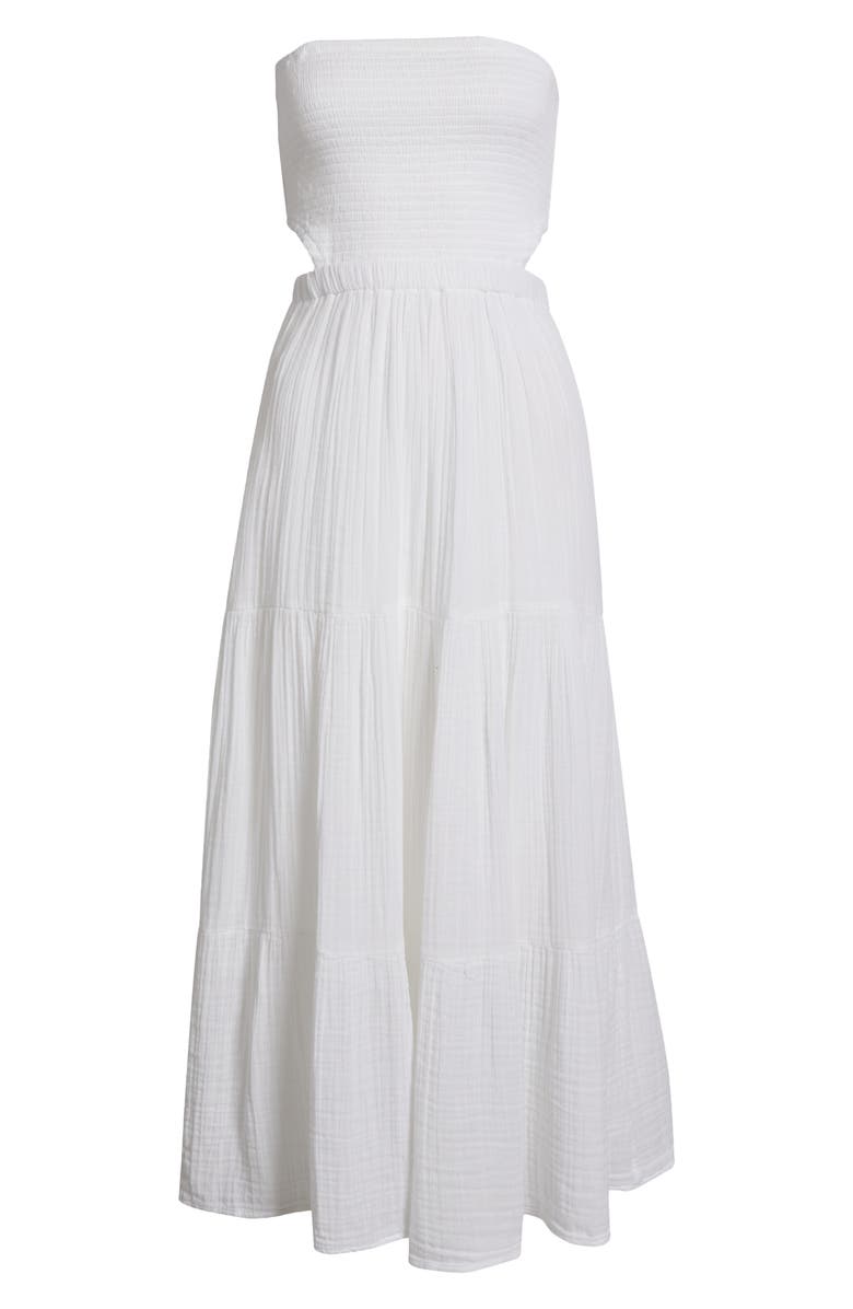 Premium Surf Strapless Cutout Maxi Dress