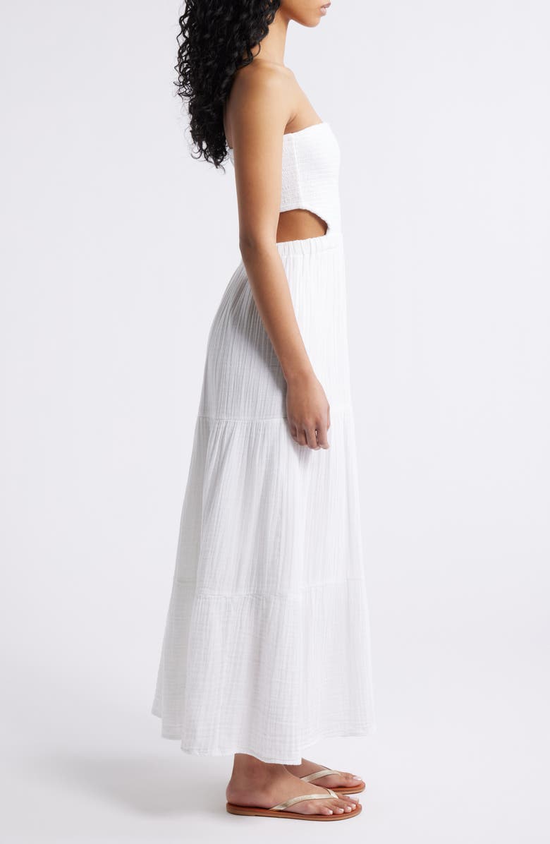 Premium Surf Strapless Cutout Maxi Dress