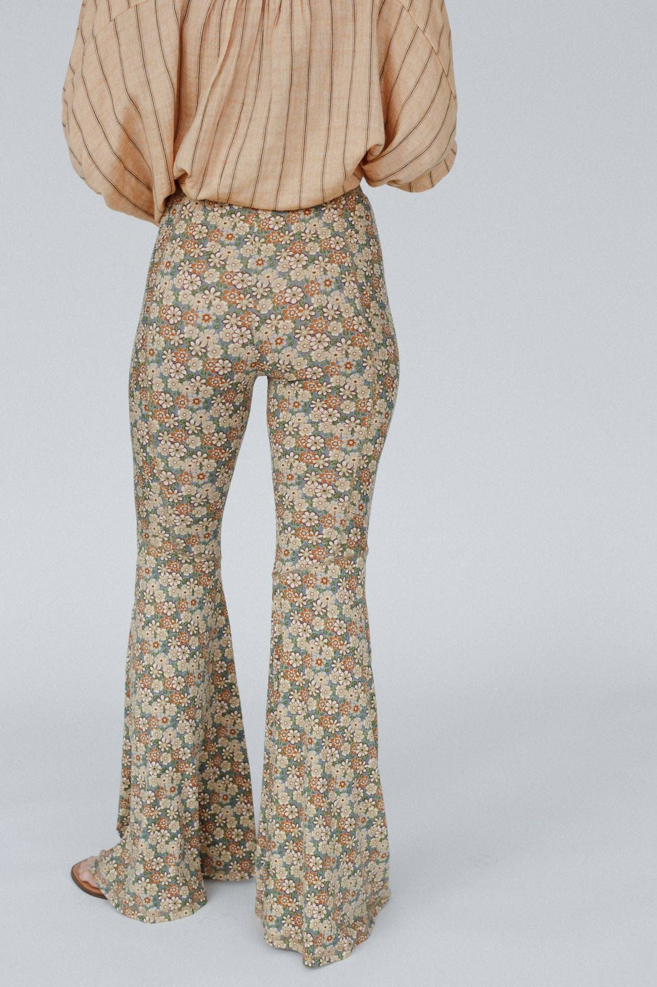 Dreaming in Flowers Flare Pants