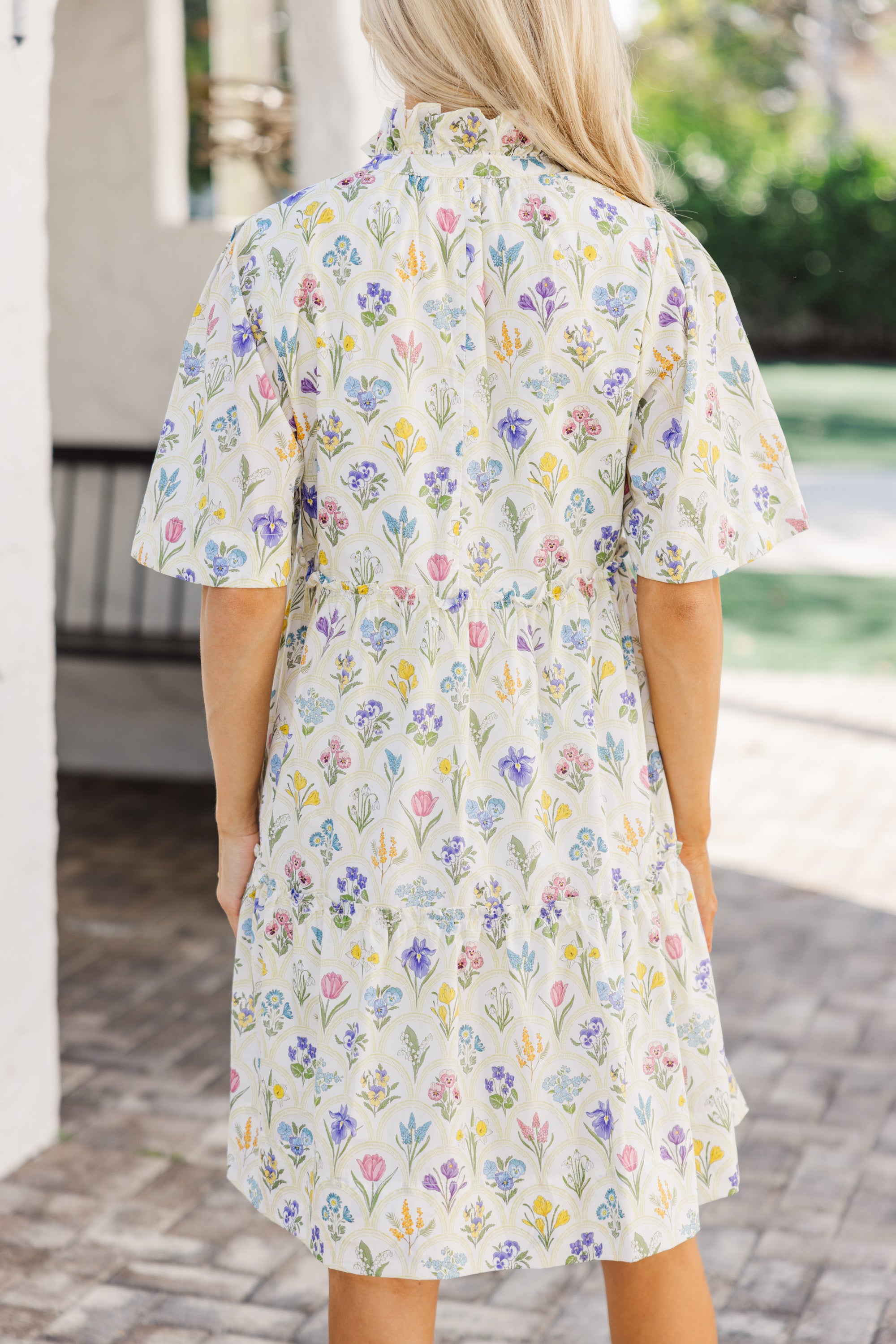 Feeling Your Best Cream Medallion Dress