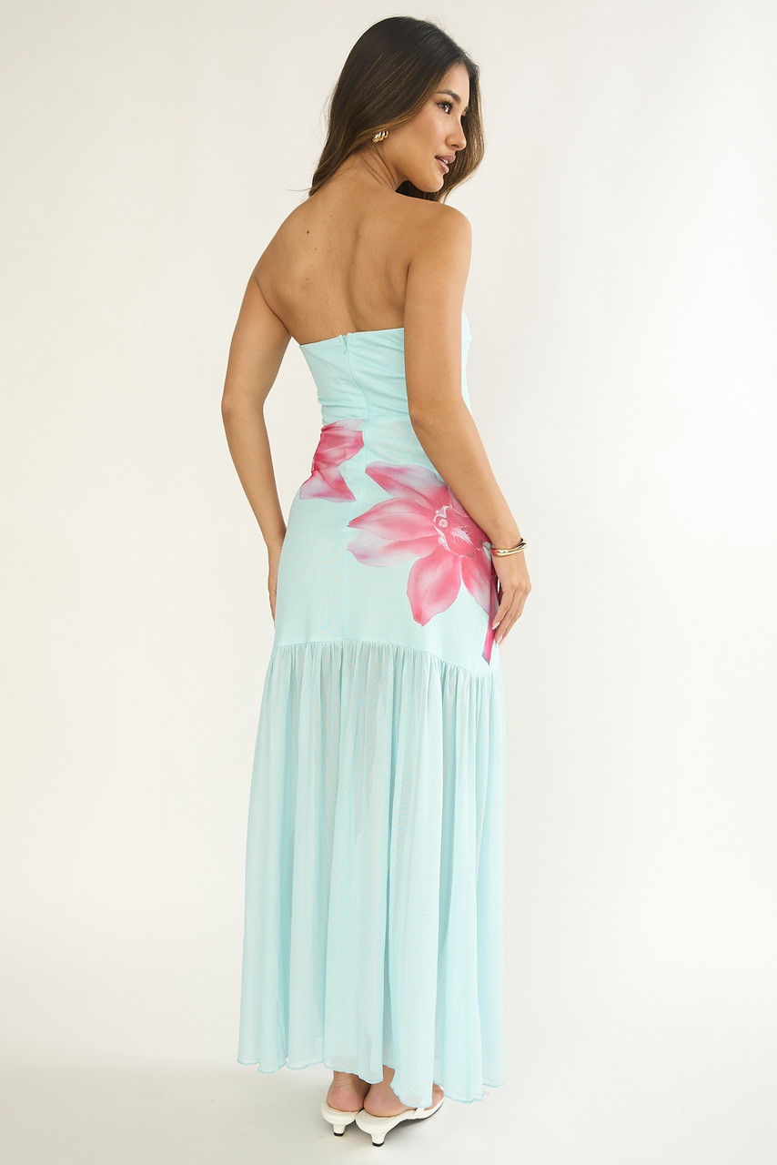 "Britt" Strapless Maxi Dress