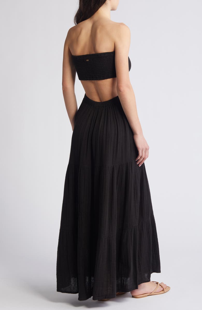 Premium Surf Strapless Cutout Maxi Dress