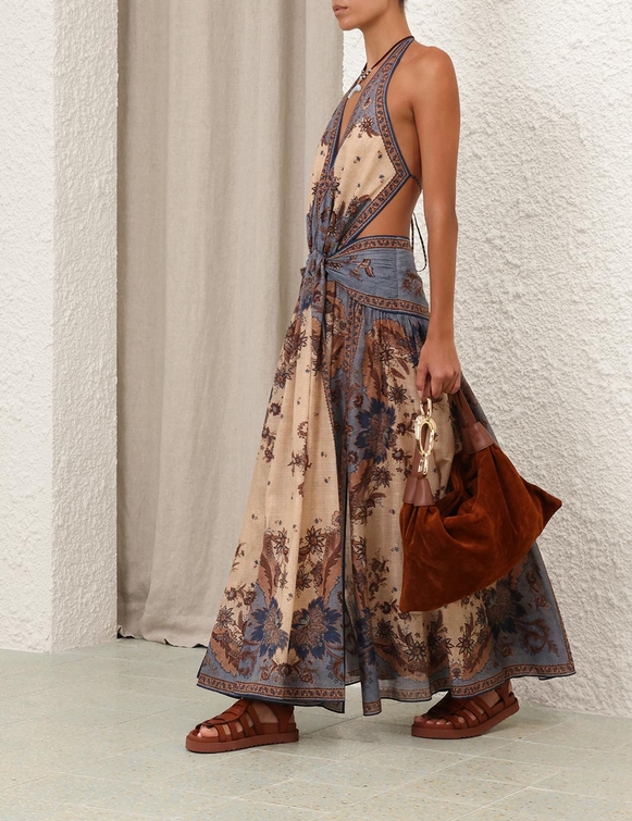 Campaign Ascension Plunge Halter Maxi