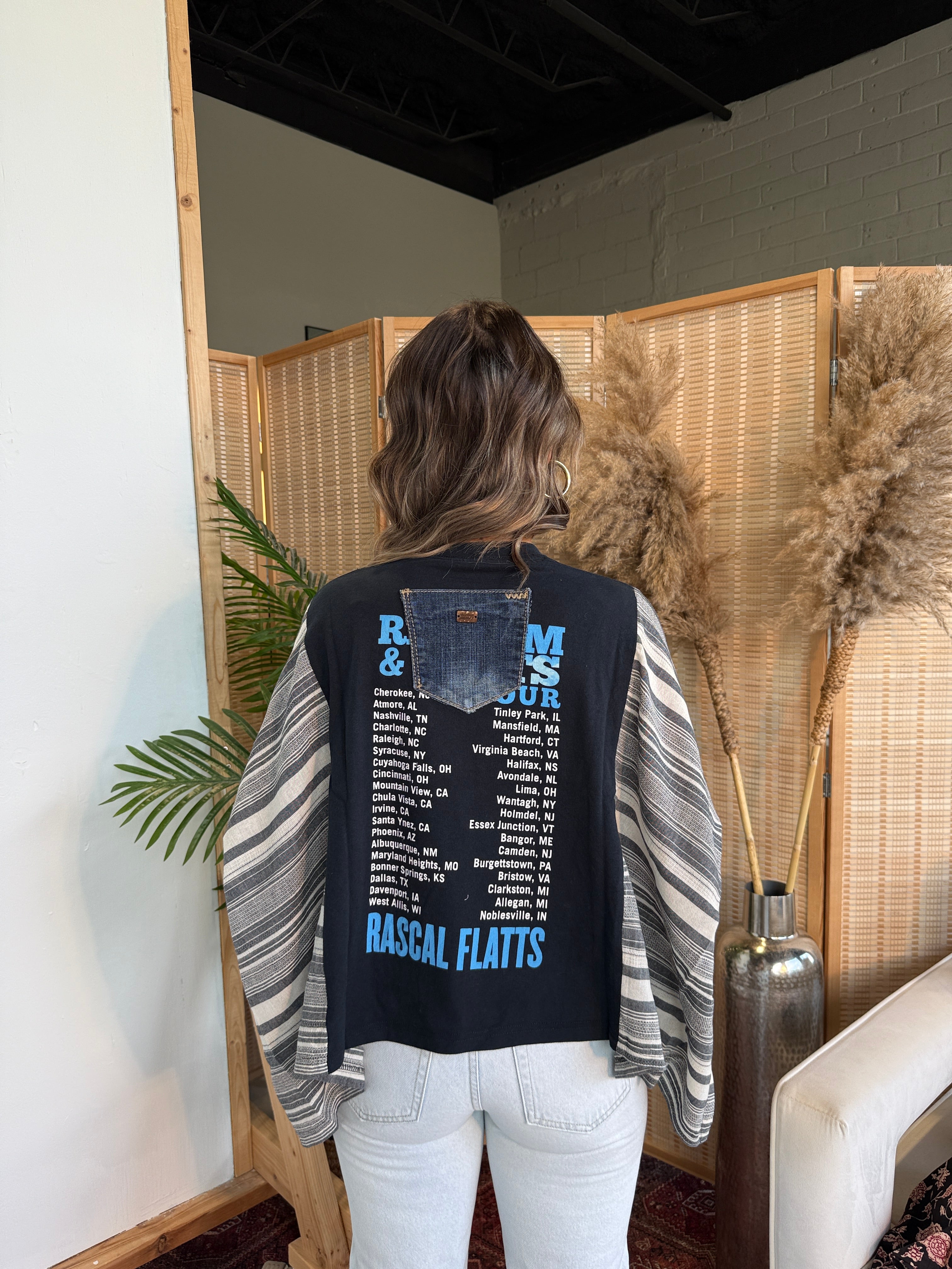 Rascal Flatts Mix & Match Tee Black Stripe