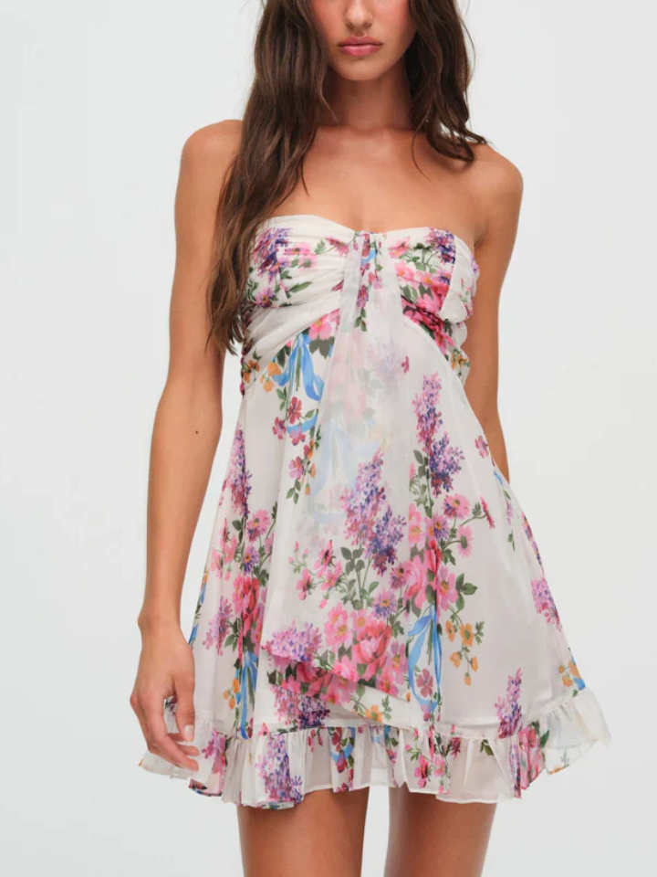 Printed mini dress