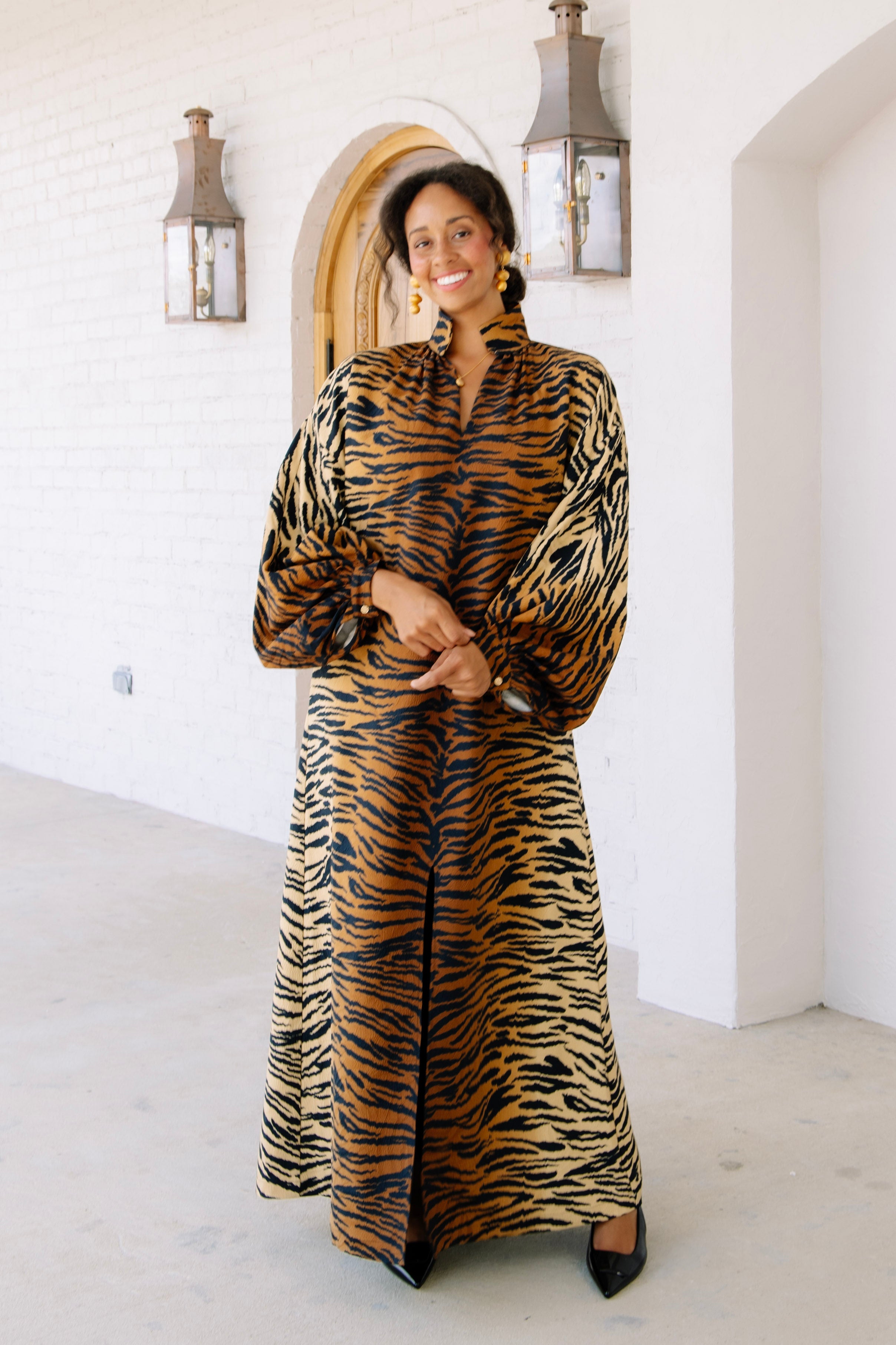 Emily McCarthy Fiona Short Sleeve Midi Dress