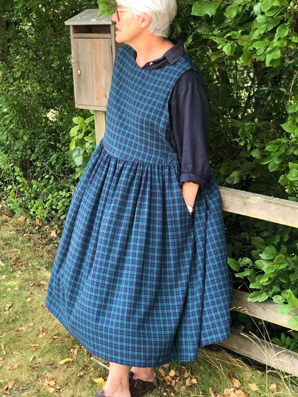 Clara Pinafore Dresses in Brushed Cotton