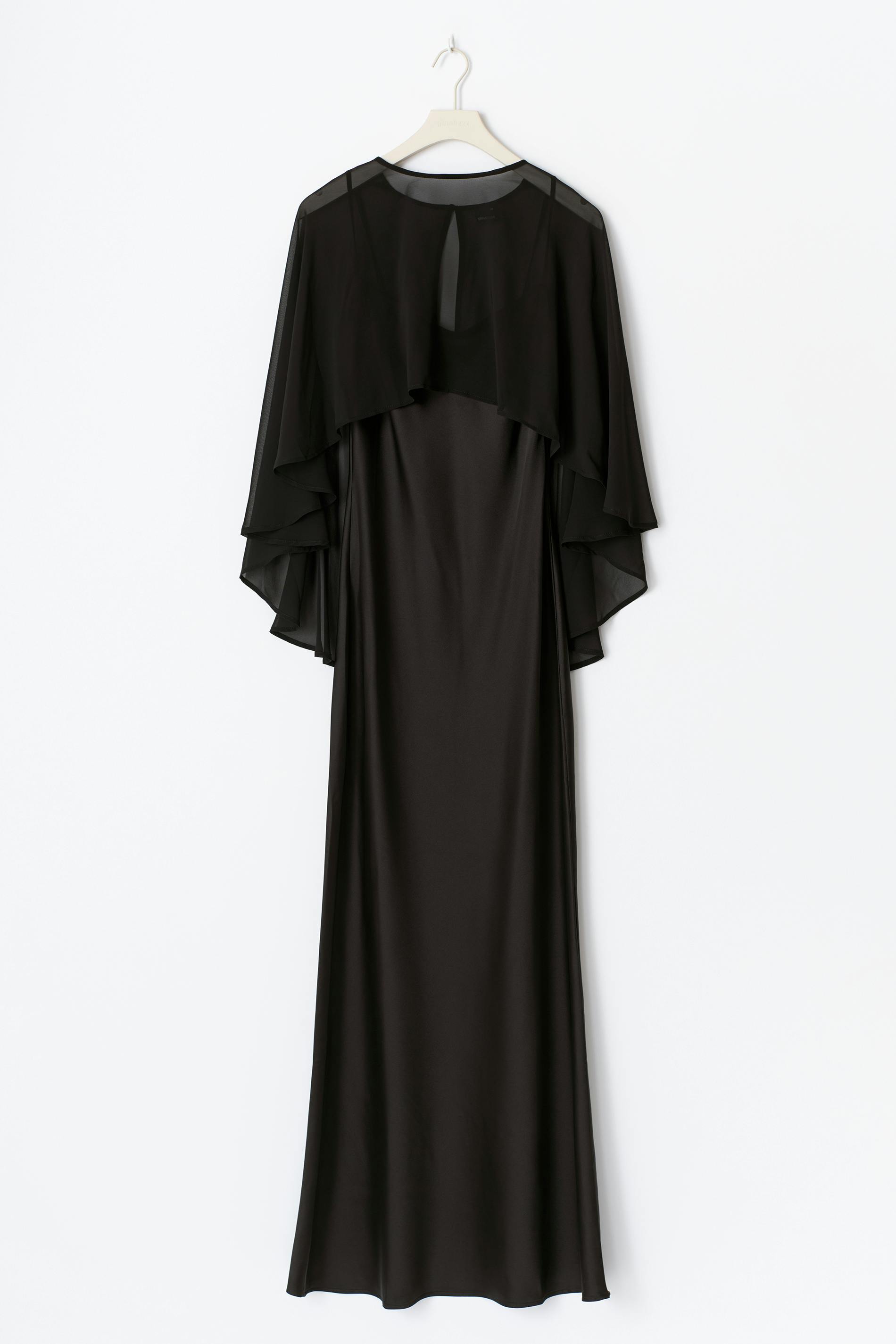 Cape maxi dress