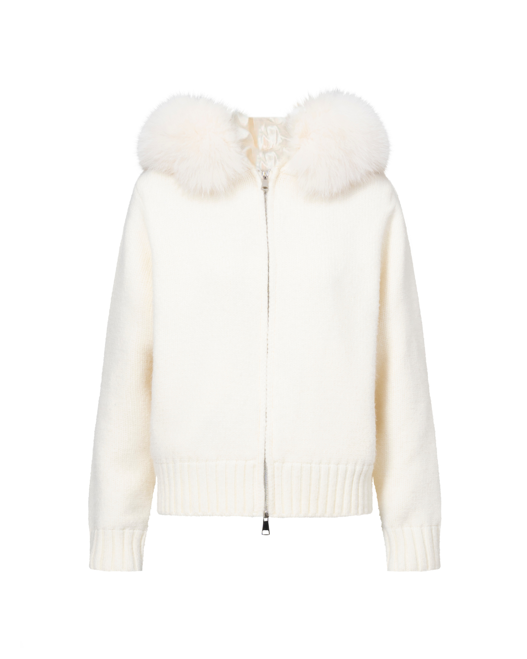 Fur Jacket Satin - White