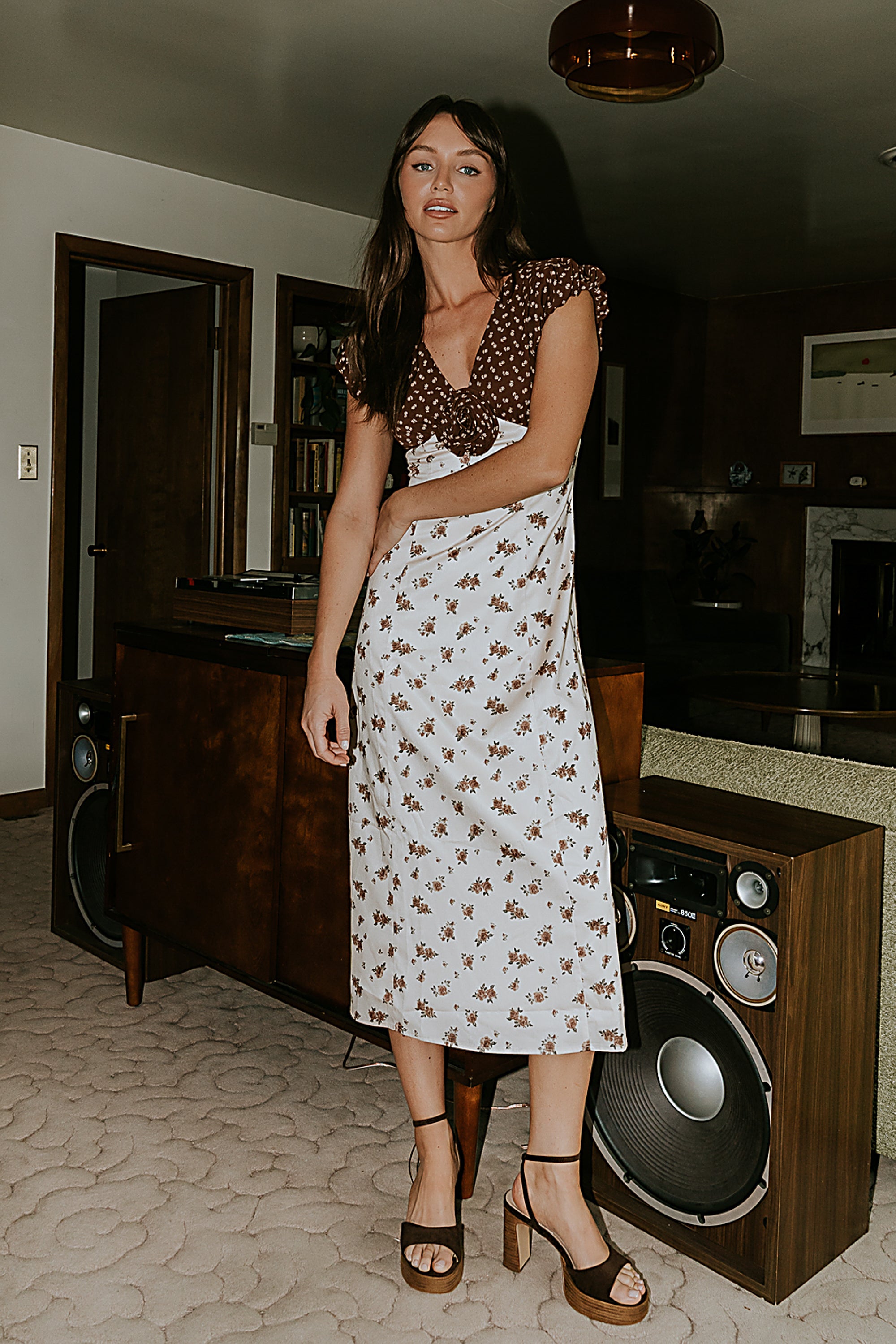 Emmie Floral Midi Dress