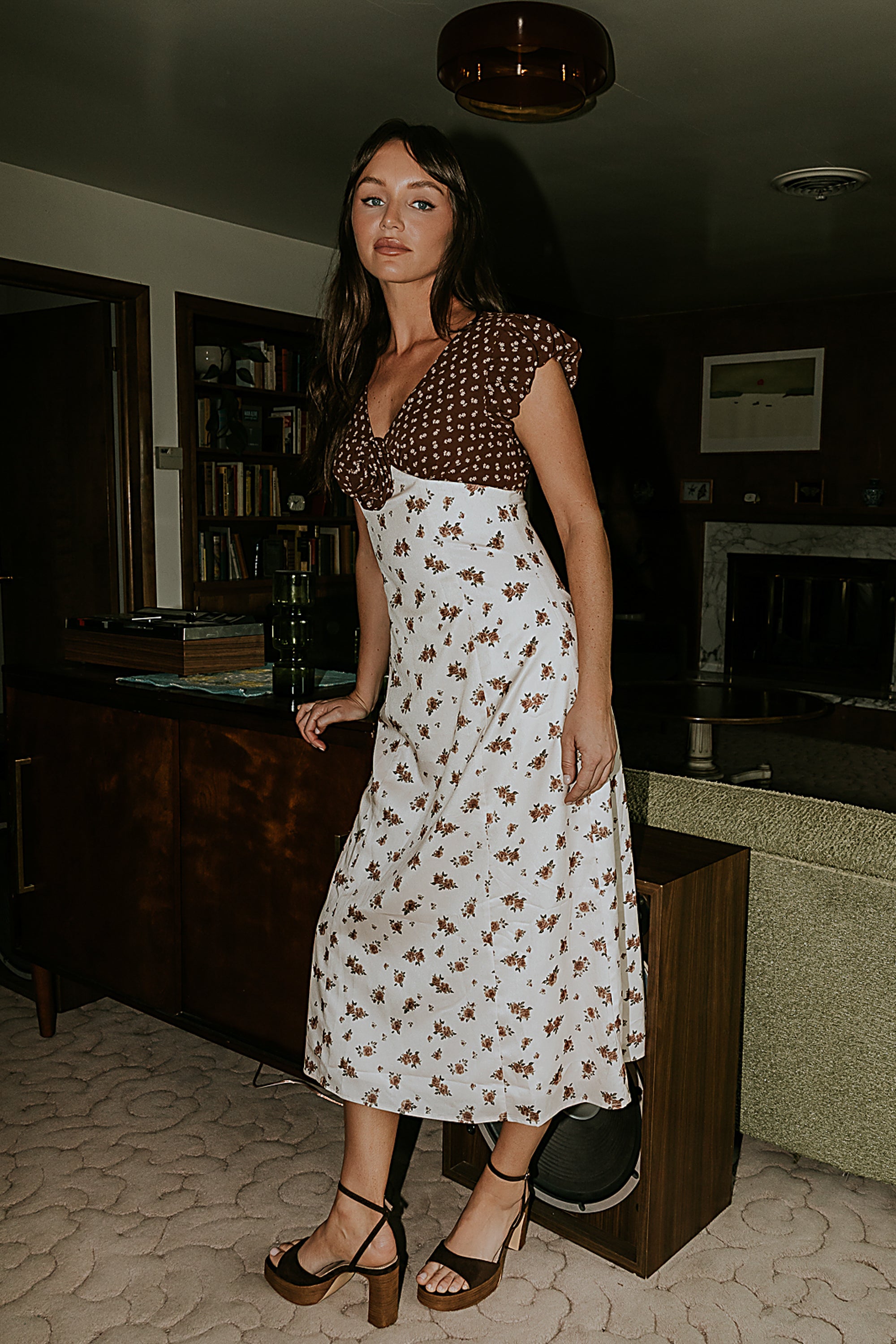 Emmie Floral Midi Dress