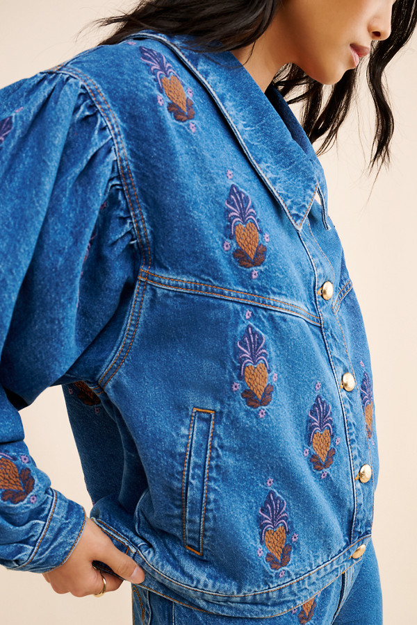 Embroidered Denim Jacket