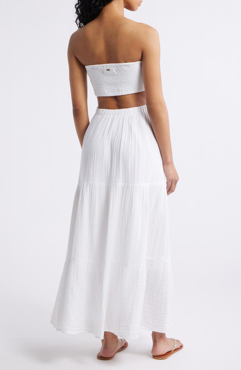 Premium Surf Strapless Cutout Maxi Dress