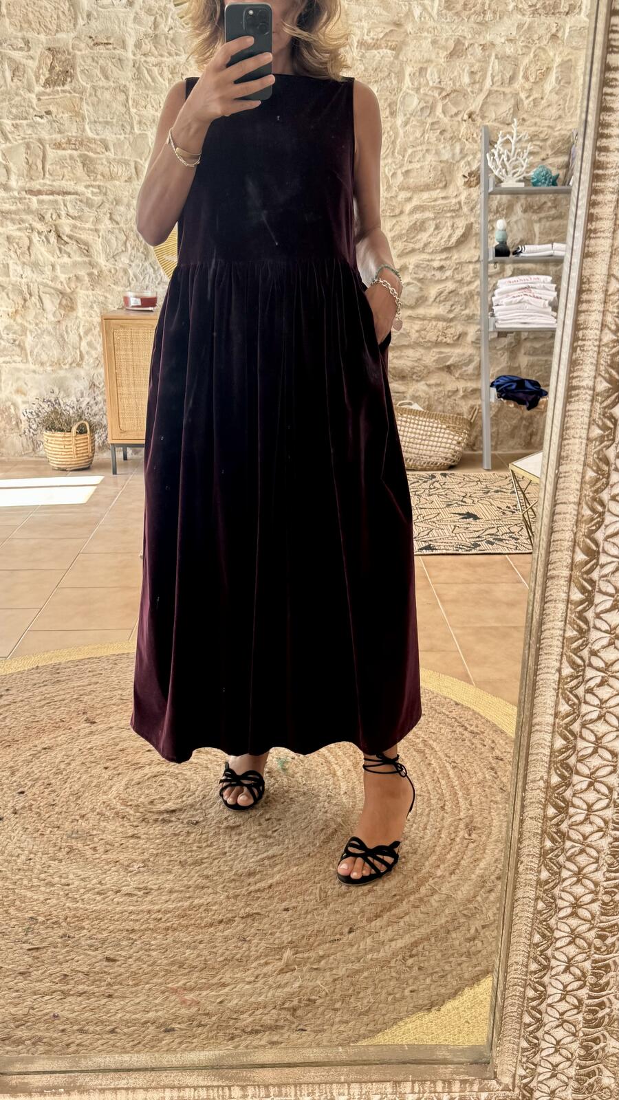 Ines maxi dress Burgundy