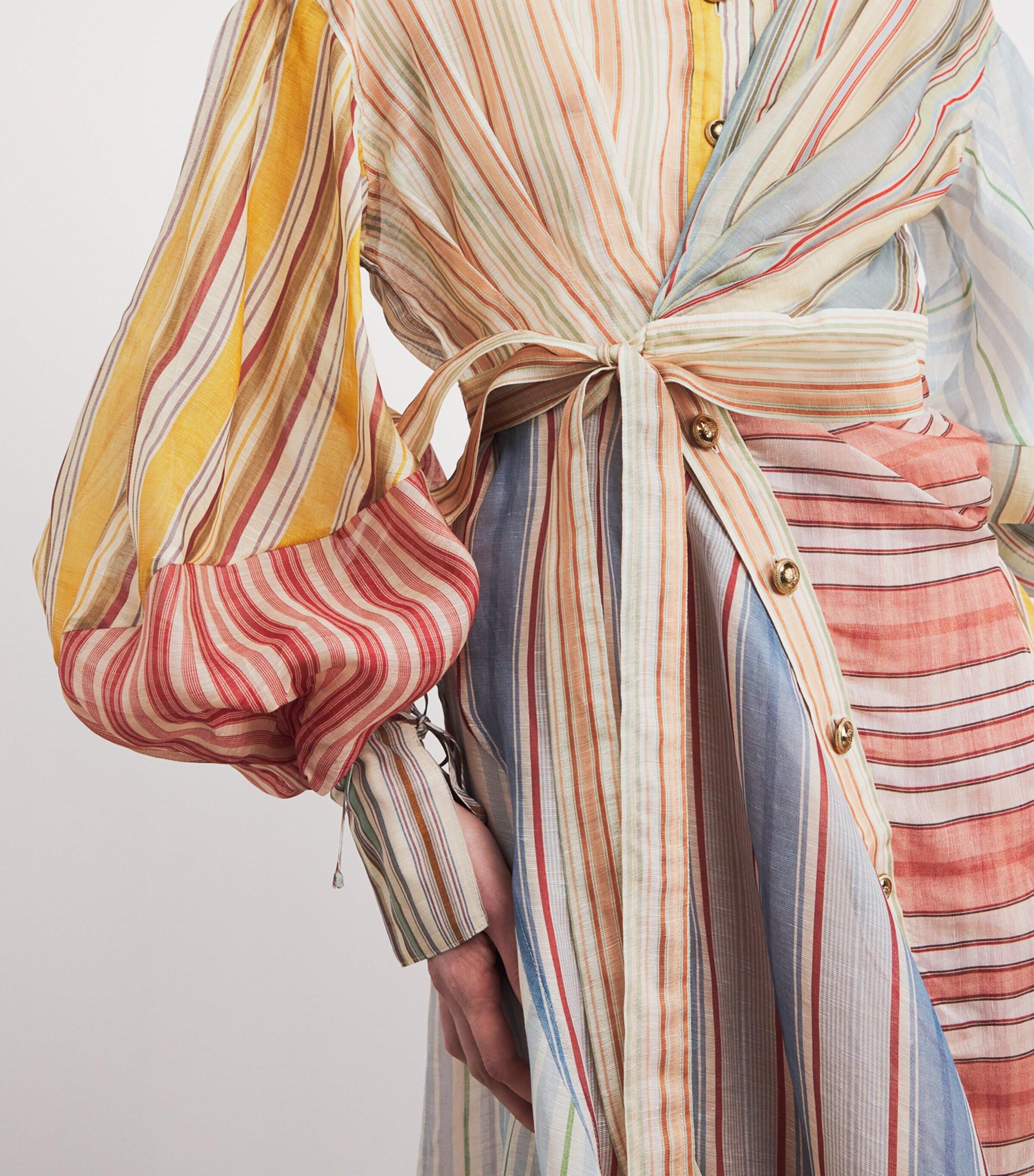 Striped Rebellion Midi Dress