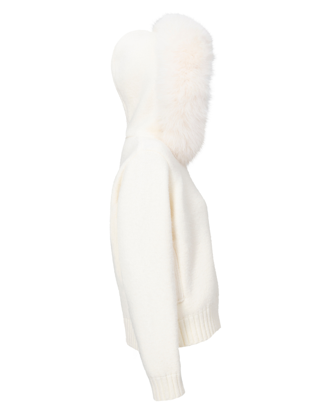 Fur Jacket Satin - White