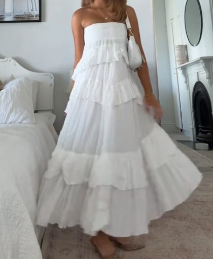 White formal dress